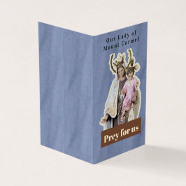 Our Lady of Mount Carmel Prayer Card