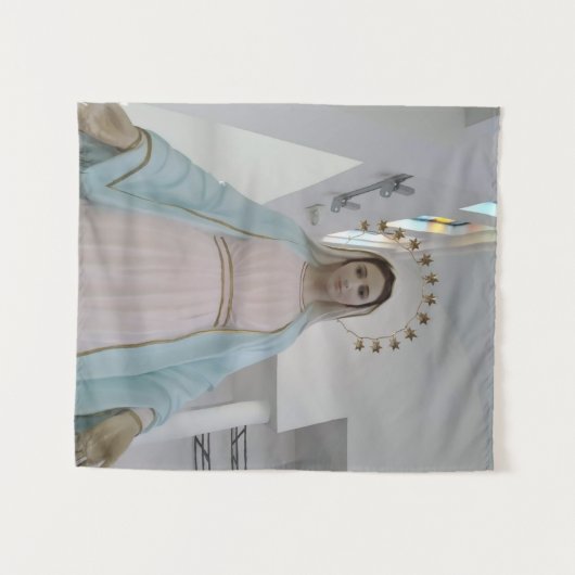 Our Lady of Peace, Mother of Peace, Queen of Peace Wandteppich (Vorderseite (Horizontal))