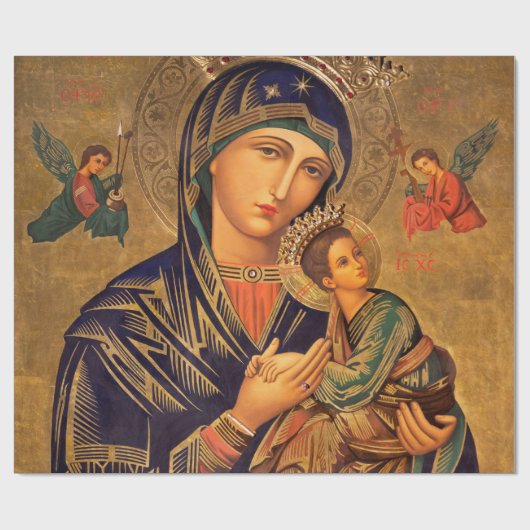 Our Lady Of Perpetual Help Geschenkpapier (Flach)