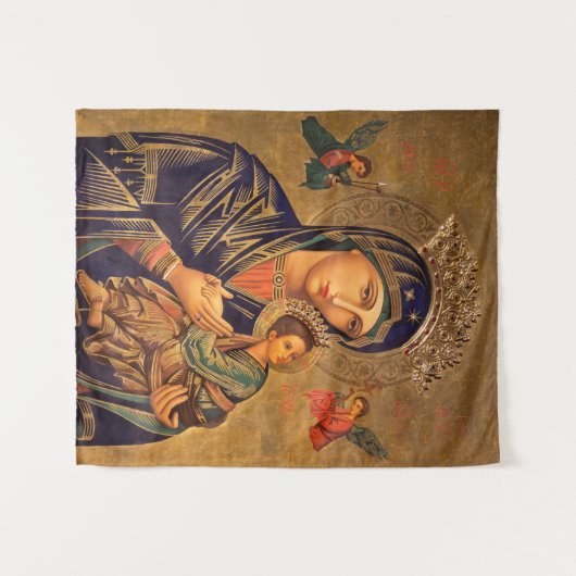 Our Lady Of Perpetual Help Wandteppich (Vorderseite (Horizontal))