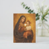 Our Lady of the Blessed Sacrament Mary Jesus Postkarte (Stehend Vorderseite)