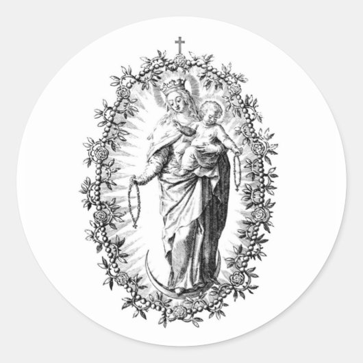 Our Lady Of The Rosary Stickers (Vorderseite)