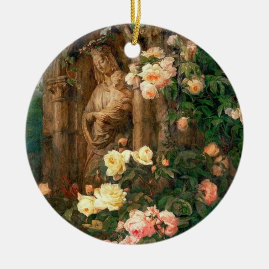 Our Lady of the Roses - Madonna with child Keramik Ornament (Vorne)