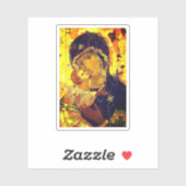 Our Lady of Vladimir Aufkleber (Blatt)