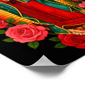 Our Lady Virgen De Guadalupe Saint Virgin Mary - C Poster (Ecke)