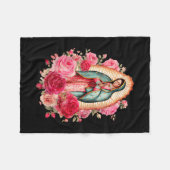 Our Lady Virgen De Guadalupe Saint Virgin Mary Nk Fleecedecke (Vorderseite (Horizontal))