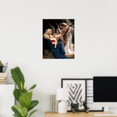 Our Lady Virgin Mary Song of Angels Print Poster (Heimbüro)