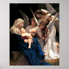 Our Lady Virgin Mary Song of Angels Print Poster