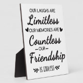 Our Laughs Are Limitless Friendship Quote Fotoplatte (Seite)