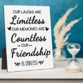 Our Laughs Are Limitless Friendship Quote Fotoplatte (Seite)