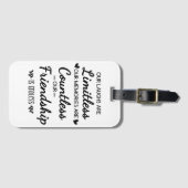 Our Laughs Are Limitless Friendship Quote Gepäckanhänger (Vorderseite (Horizontal))