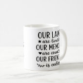 Our Laughs Are Limitless Friendship Quote Kaffeetasse (VorderseiteRechts)