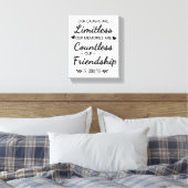 Our Laughs Are Limitless Friendship Quote Leinwanddruck (Insitu (Schlafzimmer))