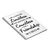 Our Laughs Are Limitless Friendship Quote Notizblock (Rechte Seite)