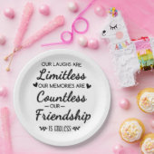Our Laughs Are Limitless Friendship Quote Pappteller (Party)