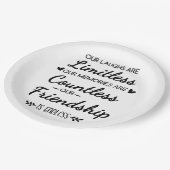 Our Laughs Are Limitless Friendship Quote Pappteller (Schrägansicht)
