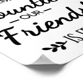 Our Laughs Are Limitless Friendship Quote Poster (Ecke)