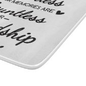 Our Laughs Are Limitless Friendship Quote Schneidebrett (Ecke)