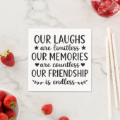 Our Laughs Are Limitless Friendship Quote Serviette (Beispiel)
