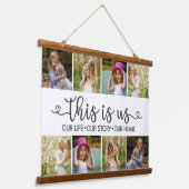 Our Life, Our Story, Our Home Wandteppich Mit Holzrahmen (Gewinkelt)