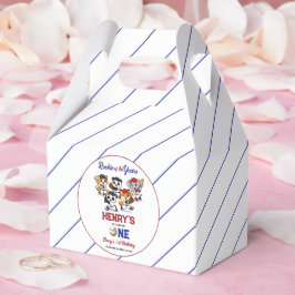 Our Little Animals Baseball 1st Birthday Party Geschenkschachtel