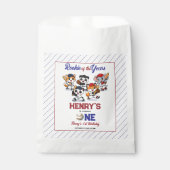 Our Little Animals Baseball 1st Birthday Party Geschenktütchen (Vorderseite)