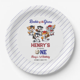 Our Little Animals Baseball 1st Birthday Party Pappteller