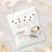 Our Little Bean Is Brewing Coffee Baby Shower Geschenktütchen (Ausgeschnitten)