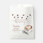 Our Little Bean Is Brewing Coffee Baby Shower Geschenktütchen (Vorderseite)