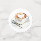 Our Little Bean Is Brewing Coffee Baby Shower Konfetti (Klein Vorderseite)