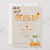 Our Little Boo Is Almost Due Baby Shower Invite Einladung (Vorderseite)