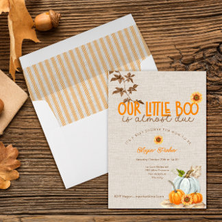 Our Little Boo Is Almost Due Baby Shower Invite Einladung