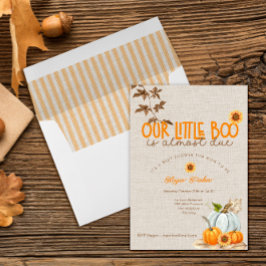 Our Little Boo Is Almost Due Baby Shower Invite Einladung