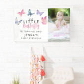 Our Little Butterfly Birthday Party Banner (Insitu)