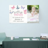 Our Little Butterfly Birthday Party Banner (Messeveranstaltung)