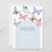 Our Little Butterfly Birthday Party Einladung (Vorderseite)
