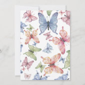 Our Little Butterfly Gender Neutral Baby Shower Einladung (Rückseite)
