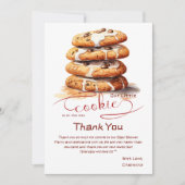 Our Little Cookie Is On The Way Baby Shower Dankeskarte (Vorderseite)