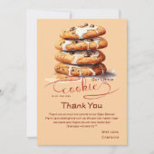 Our Little Cookie Is On The Way Baby Shower Dankeskarte (Vorderseite)