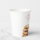 Our Little Cookie Is On The Way Cute Baby Shower Pappbecher (Rechts)