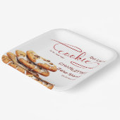 Our Little Cookie Is On The Way Cute Baby Shower Pappteller (Gewinkelt)