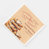 Our Little Cookie Is On The Way Cute Baby Shower Serviette (Ecke)