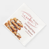 Our Little Cookie Is On The Way Cute Baby Shower Serviette (Ecke)