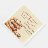 Our Little Cookie Is On The Way Cute Baby Shower Serviette (Ecke)