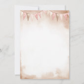 Our Little Cowgirl Wild West Baby Shower Einladung (Rückseite)