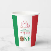 Our Little Meatball is Turning One Birthday Party  Pappbecher (Vorderseite)