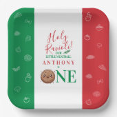 Our Little Meatball is Turning One Birthday Party Pappteller (Vorderseite)