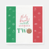 Our Little Meatball is Turning Two Birthday Party  Serviette (Vorderseite)