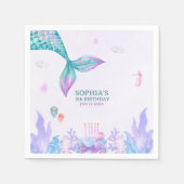 Our Little Mermaid Birthday Party Serviette (Vorderseite)