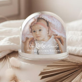 Our Little Miracle Baby Birth Stats Photo Keepsake Schneekugeln